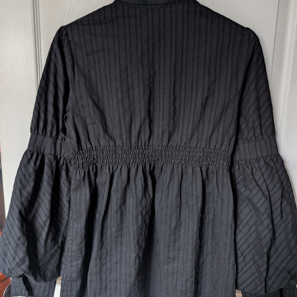 Matty M Black Button-Up Blouse - Picture 3 of 5